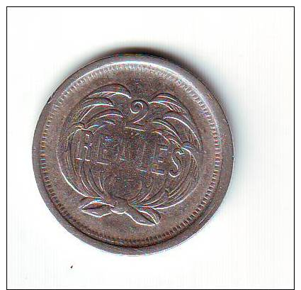 GUATEMALA SILVER COIN 2 Reales KM149 VF 1873 - Guatemala