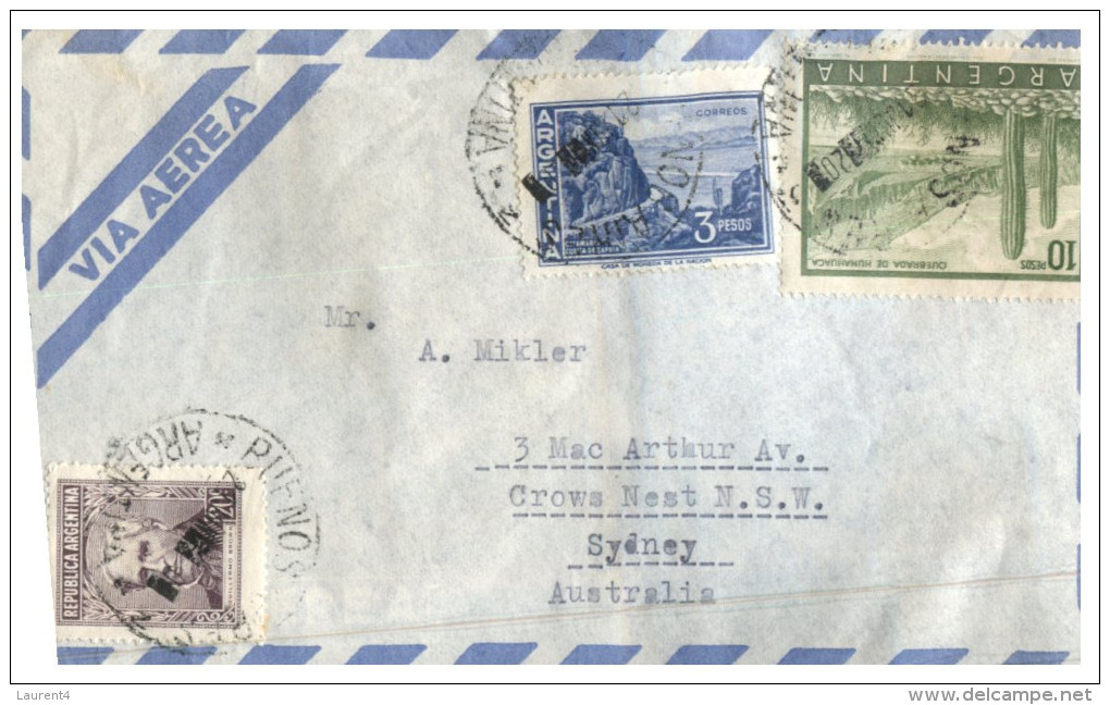 (90) Cover Posted From Argentina To Australia Via AIr Mail - 1960´s - Covers & Documents