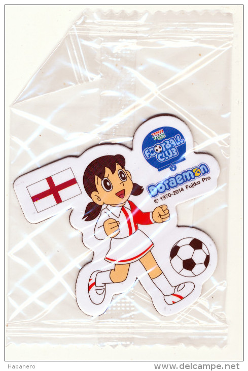 DORAEMON - BRASIL 2014 FOTBALL WORLD CUP FRIDGE MAGNET ENGLAND - SEALED - Personnages