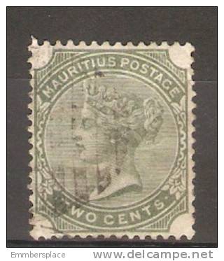 MAURITIUS - 1879 QUEEN VICTORIA 2c GREEN FU  SG 103 - Mauritius (1968-...)