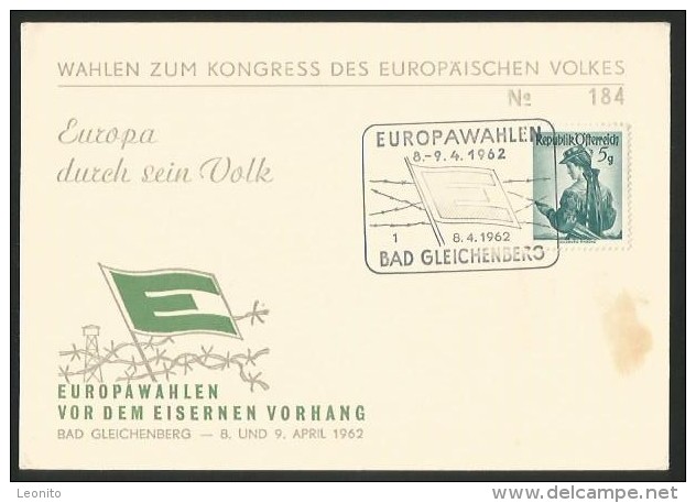 BAD GLEICHENBERG Steiermark Feldbach Europawahlen Vor Dem Eisernen Vorhang 1962 - Bad Gleichenberg