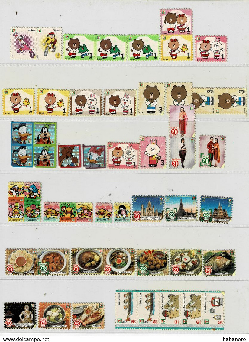 THAILAND 7 ELEVEN STICKER COLLECTION 2014-2020 MINT CONDITION - Stickers