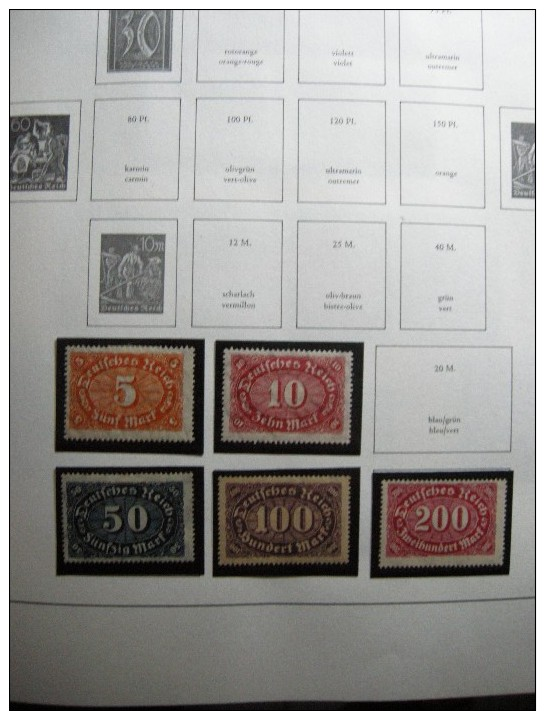 ALLEMAGNE EMPIRE / REICH  / BIZONE COLLECTION EN RELIURE **/*/OBL