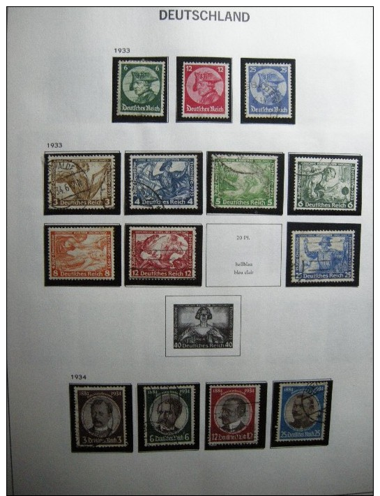 ALLEMAGNE EMPIRE / REICH  / BIZONE COLLECTION EN RELIURE **/*/OBL