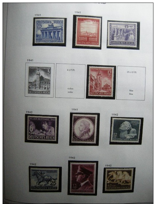 ALLEMAGNE EMPIRE / REICH  / BIZONE COLLECTION EN RELIURE **/*/OBL