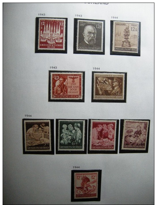 ALLEMAGNE EMPIRE / REICH  / BIZONE COLLECTION EN RELIURE **/*/OBL