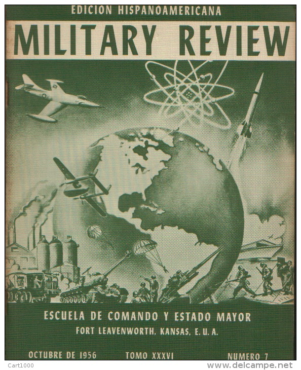 MILITARY REVIEW EDICION HISPANOAMERICANA OCTUBRE 1956 - Spanish