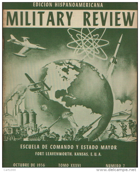 MILITARY REVIEW EDICION HISPANOAMERICANA OCTUBRE 1956 - Spagnolo