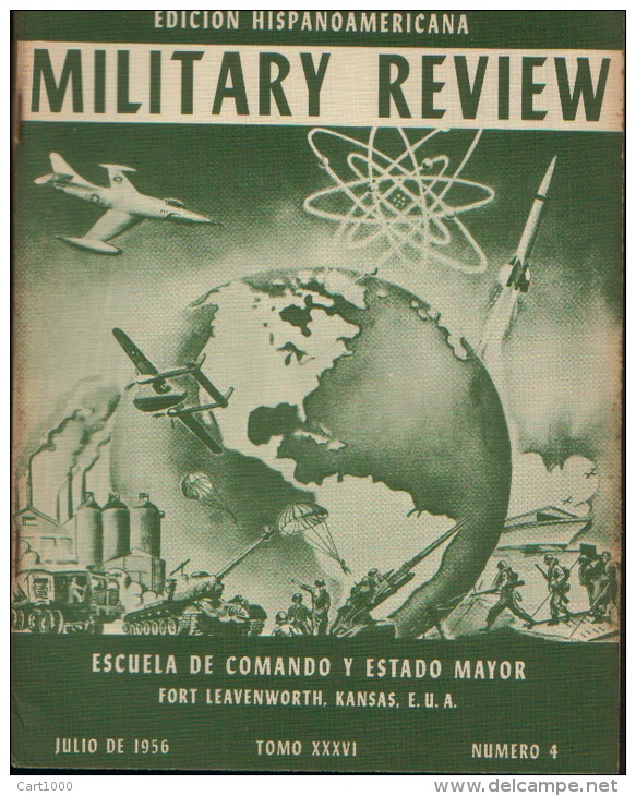 MILITARY REVIEW EDICION HISPANOAMERICANA JULIO 1956 - Spanish