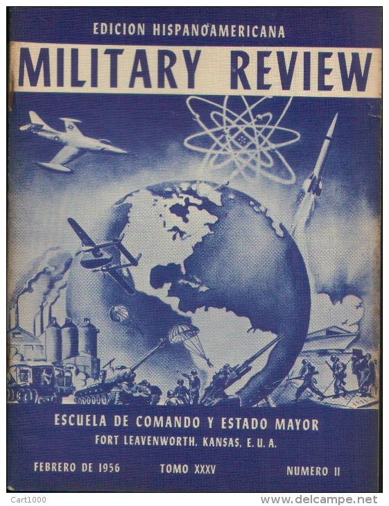 MILITARY REVIEW EDICION HISPANOAMERICANA FEBRERO 1956 - Spanish