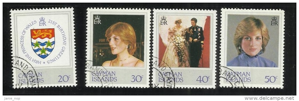 Cayman Islands 1981 Royal Wedding Used Set - Kaimaninseln