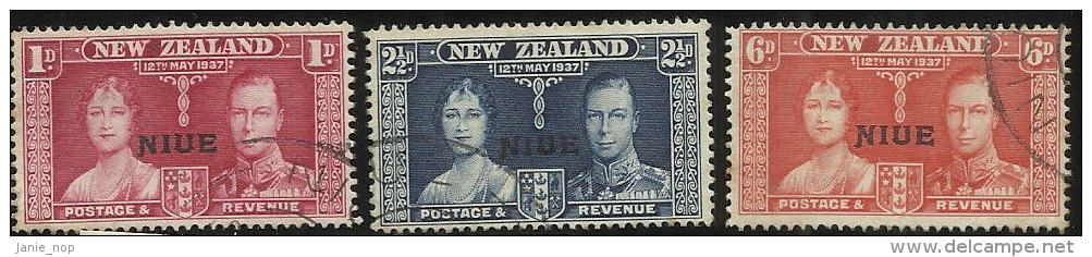 Niue 1937 Coronation Used Set - Niue