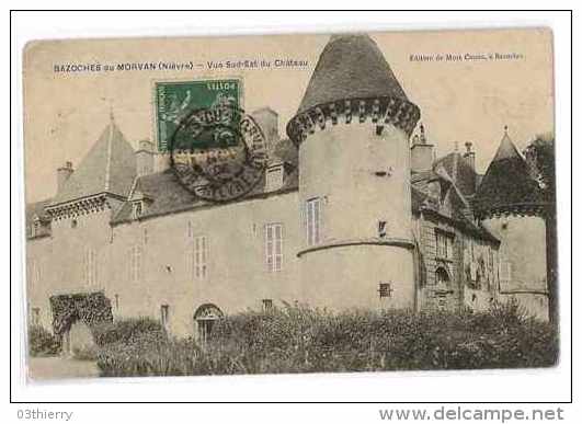 CPA 58 BAZOCHES EN MORVAN VUE SUD-EST DU CHATEAU - Bazoches