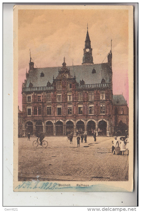 4290 BOCHOLT, Rathaus, 1928, Tinte Leicht Verlaufen - Bocholt