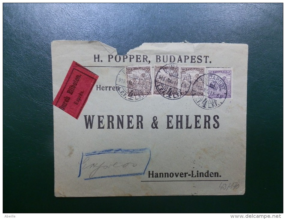 43/170    LETTRE HONGRIE  EXPRESS - Lettres & Documents