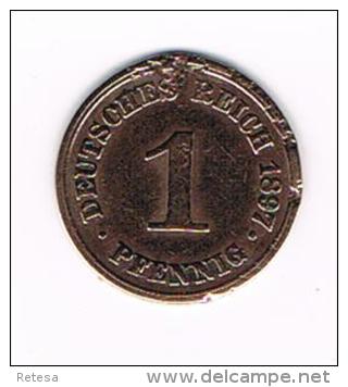 ¨ DEUTSCHES REICH  1 PFENNIG 1897 A - 1 Pfennig