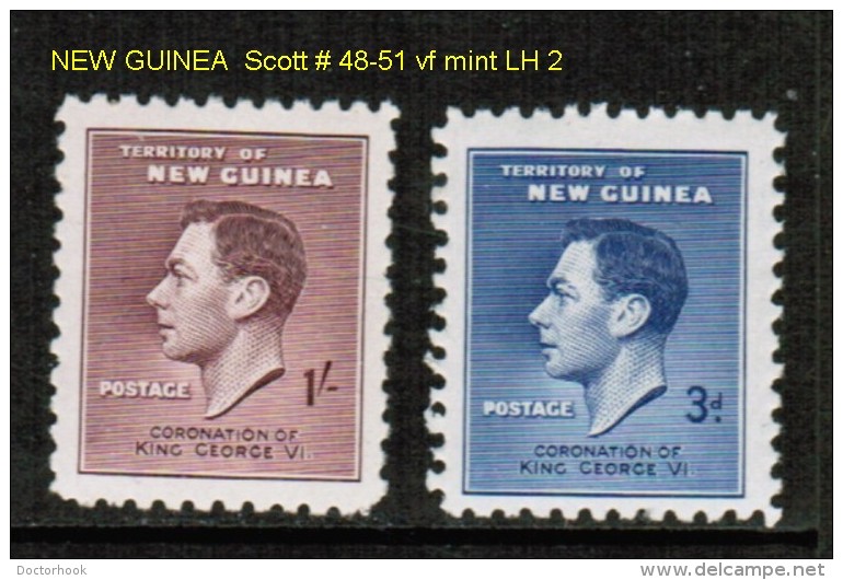 NEW GUINEA   Scott  # 48-51*  VF MINT LH - Papouasie-Nouvelle-Guinée