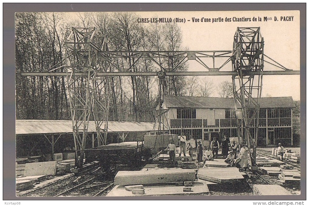 CIRES - LES - MELLO . Vue D'une Partie Des Chantiers De La Maison Désiré Pachy . - Autres & Non Classés