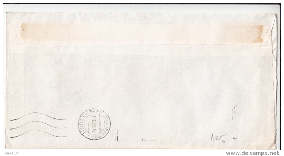 STAMPS ON COVER, NICE FRANKING, TULIP, WORK INSPECTION, 1990, NETHERLANDS - Covers & Documents