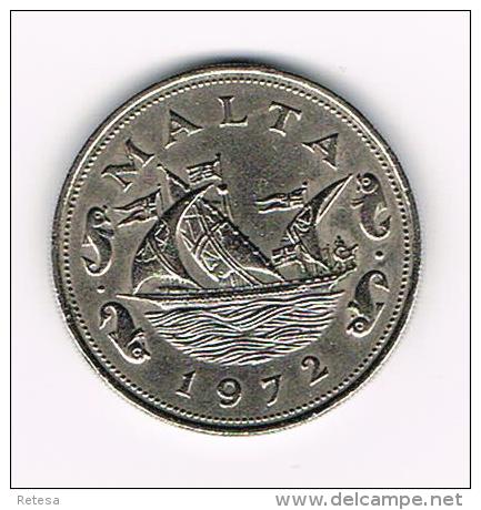 ¨  MALTA  10 CENTS 1972 - Malte