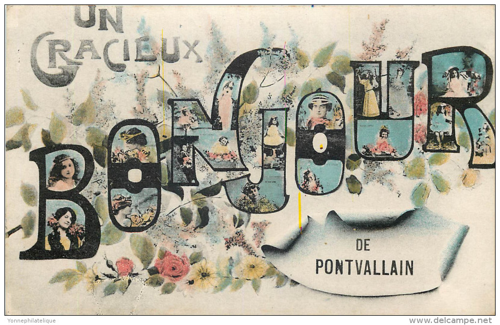 72 - PONTVALLAIN - Un Gracieux Bonjour De ... - (voir Scans Recto-verso) - Pontvallain