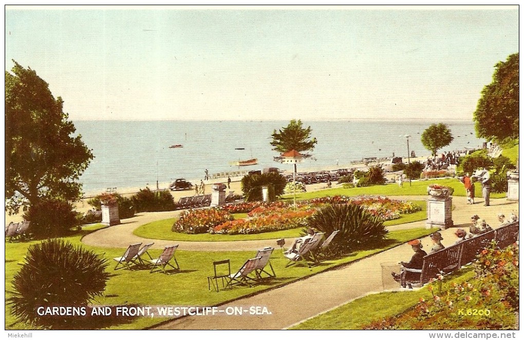 UK-WESTCLIFF-ON-SEA-GARDENS AND FRONT - Southend, Westcliff & Leigh