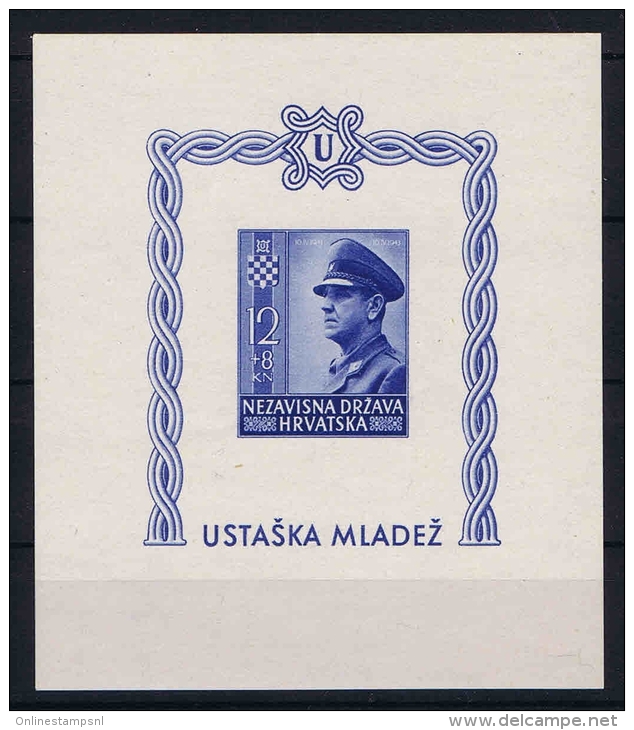 Croatia, Kroatien, Hrvatska, Block 4 B MNH/** - Kroatien