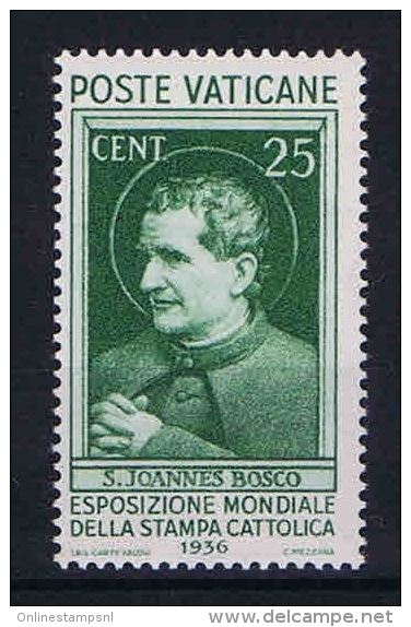 Vatican City Mi. Nr.  53 , Sa. Nr 49 MNH/** 1936 - Unused Stamps