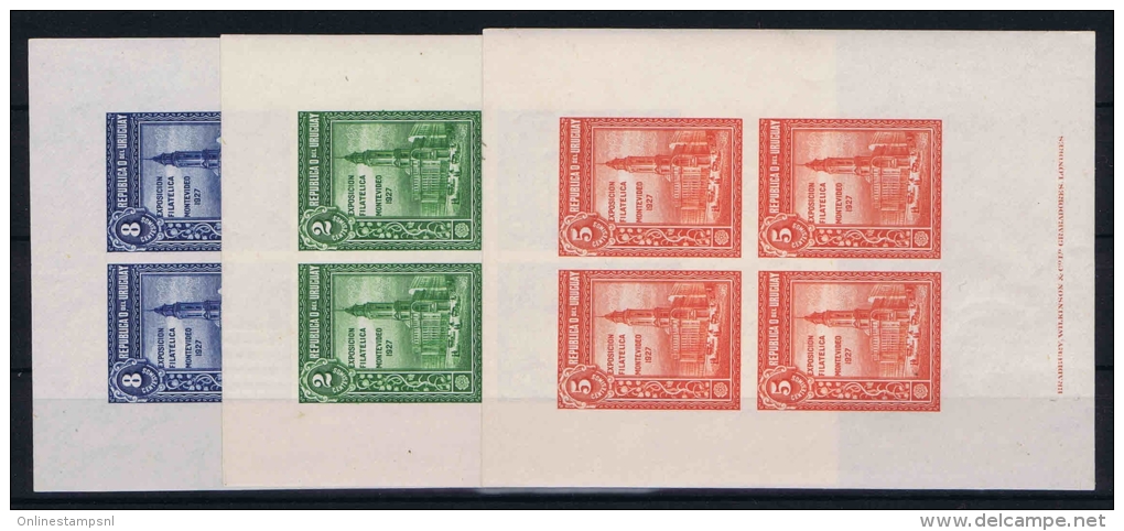 Uruguay, 1927  2 + 8 Are MNH/**, 5c Is MH/* - Uruguay