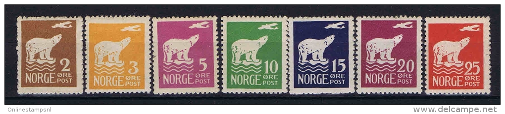 Norway, Mi 109-115 MH/* 1925 - Neufs