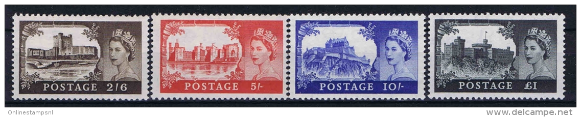 Great Britain: 1955 Mi 278 - 281 , SG 536-539  MNH/** - Nuevos