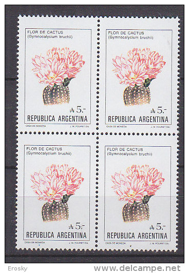 PGL CG031 - ARGENTINA Yv N°1559 ** FLEUR BLOC - Unused Stamps