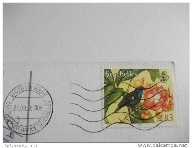 STORIA POSTALE FRANCOBOLLO COMMEMORATIVO  Seychelles  Anse Source D'Argent La Digue - Seychellen