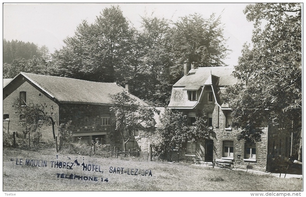 Sart-lez-Spa - Le Moulin Thorez, Hôtel - Carte Photo, Unique - 1939 ( Voir Verso  ) - Jalhay
