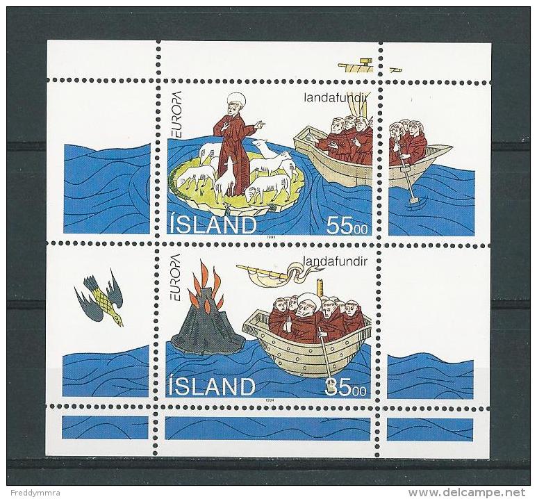 Islande: 753/ 754 En Feuillet **   Europa 94 - Unused Stamps