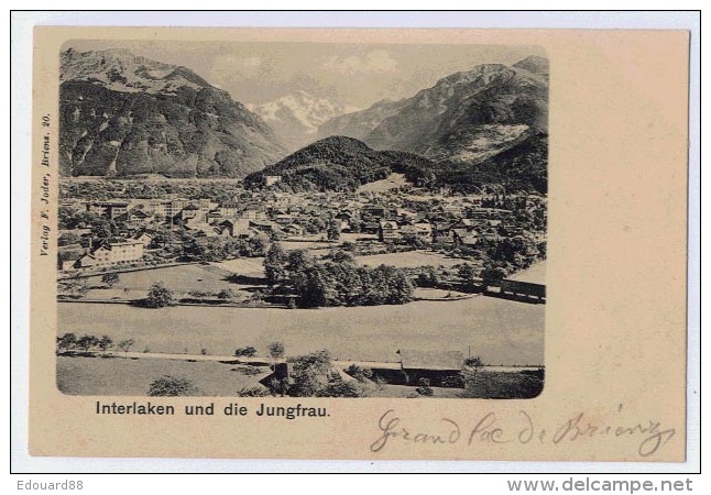 INTERLAKEN Und Die Jungfrau   Karte Vorstufe - Interlaken