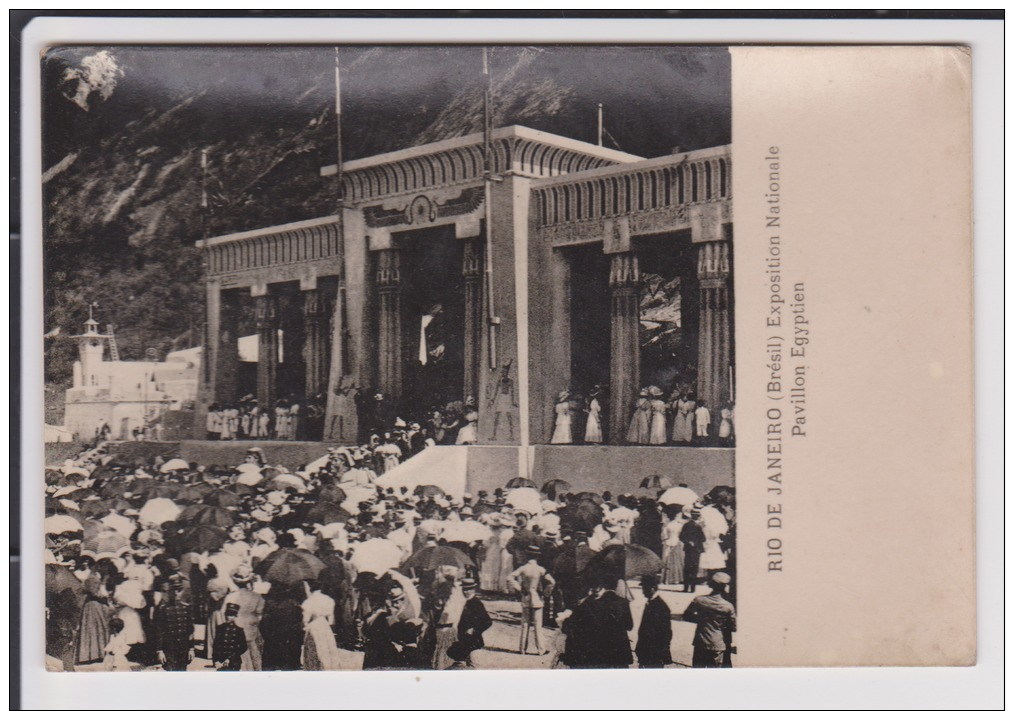 Carte Postale - Rio De Janeiro - Exposition Nationale Pavillon Egyptien - Rio De Janeiro