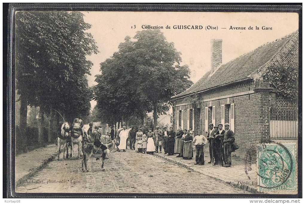 GUISCARD . Avenue De La Gare . - Guiscard