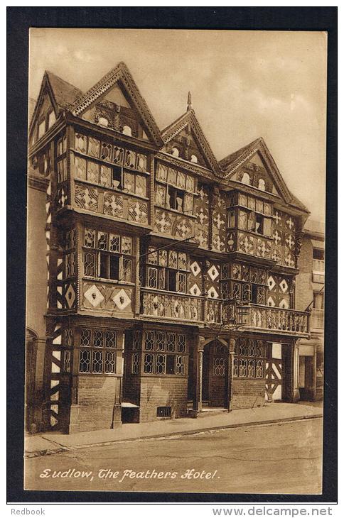 RB 989 -  Unused Postcard - The Feathers Hotel Ludlow - Shropshire Salop - Shropshire