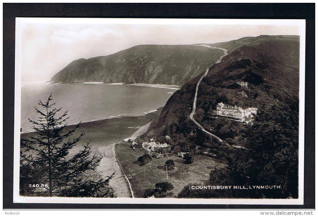 RB 990 - Real Photo Postcard - Countisbury Hill - Lynmouth Devon - Lynmouth & Lynton