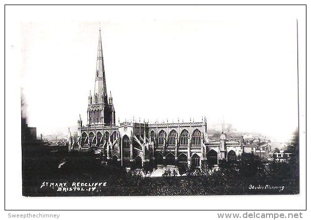 RP BRISTOL ST.MARY REDCLIFFE CHURCH BRISTOL  No17 ?  STUDIO MANNING PLAIN BACK - Bristol