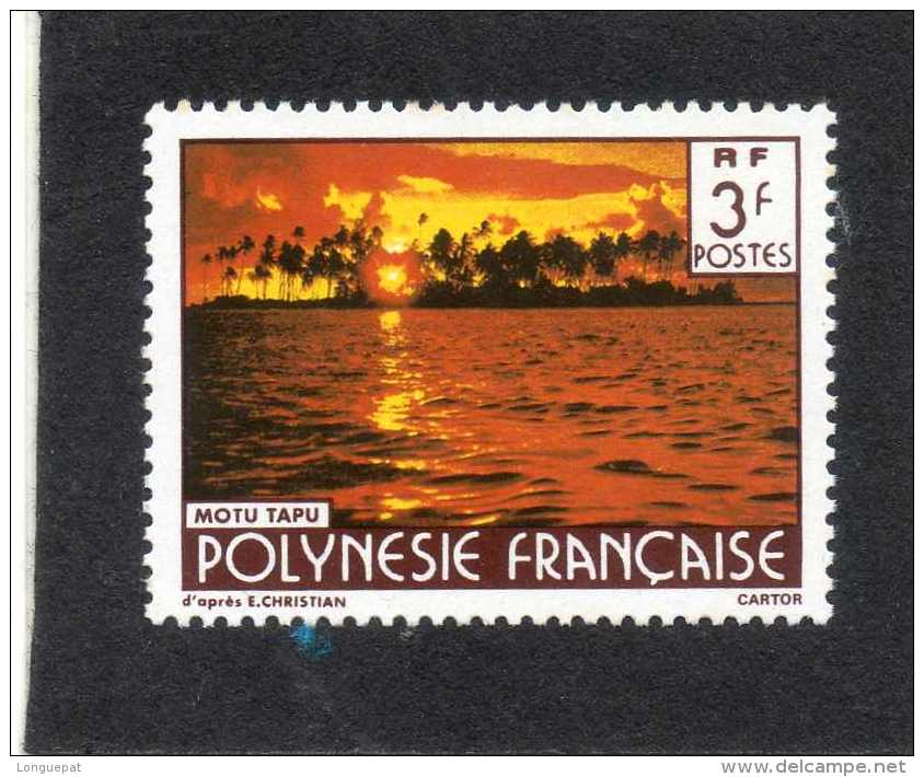 POLYNESIE  : Paysage De La Polynésie : Matu Tapu- Signature "CARTOR" - Tourisme - Unused Stamps