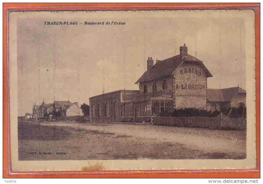 Carte Postale 44. Tharon-Plage  Casino A. Lebreton  Boulevard De L'Océan  Trés Beau Plan - Tharon-Plage