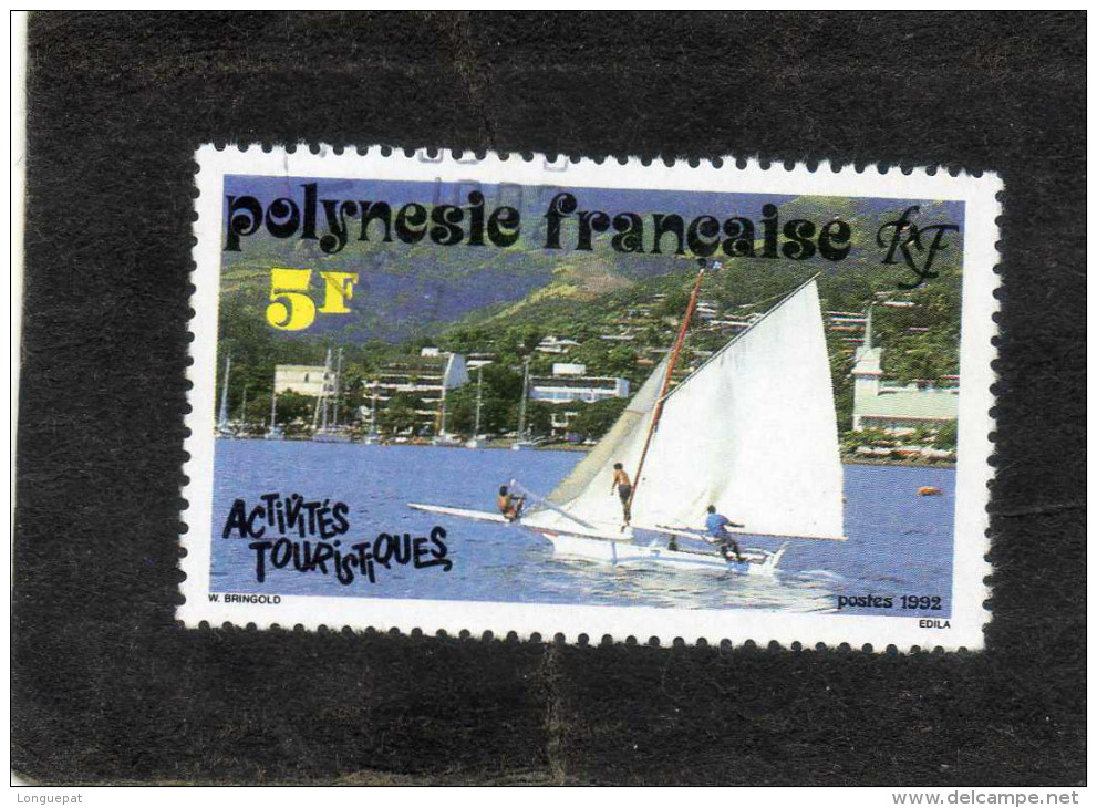 POLYNESIE  : Activités Touristiques : Plaisirs De La Voile - Tourisme - Paysages - - Used Stamps