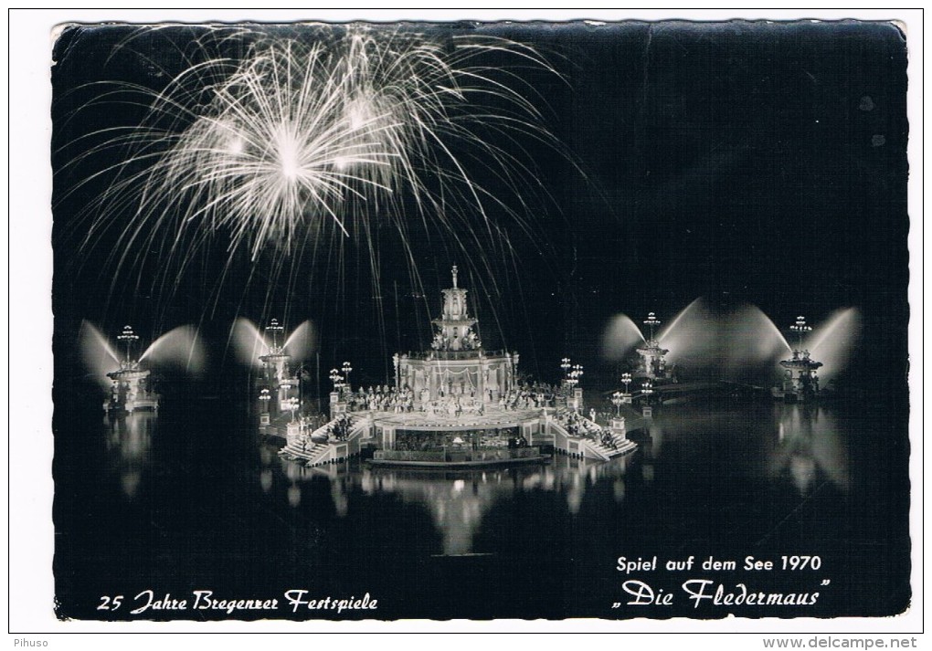 Ö-2041       BREGENZ : 25 Jahre Bregenzer Festspiele - Dye Fledermaus - Bregenz