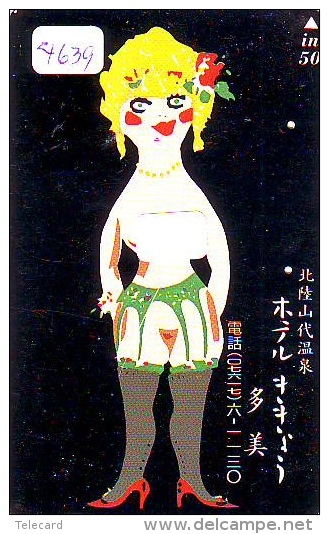 Télécarte Japon EROTIQUE (4639) EROTIC *  Japan PHONECARD EROTIK * BIKINI GIRL * FEMME  SEXY LADY - Moda