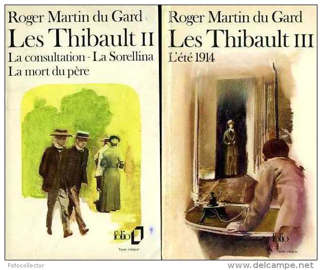 Guerre 14-18 Les Thibault (bien Complet Des 5 Tomes) Par Roger Martin Du Gard (Nobel Littérature 1937) - Oorlog 1914-18