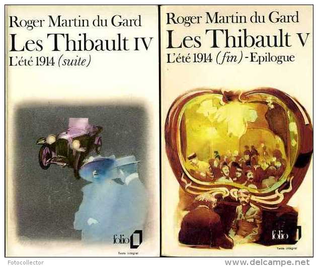 Guerre 14-18 Les Thibault (bien Complet Des 5 Tomes) Par Roger Martin Du Gard (Nobel Littérature 1937) - War 1914-18