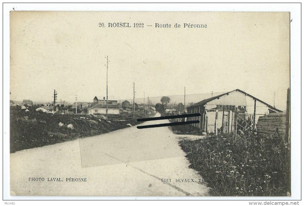 CPA -Roisel - Route De Péronne - Roisel