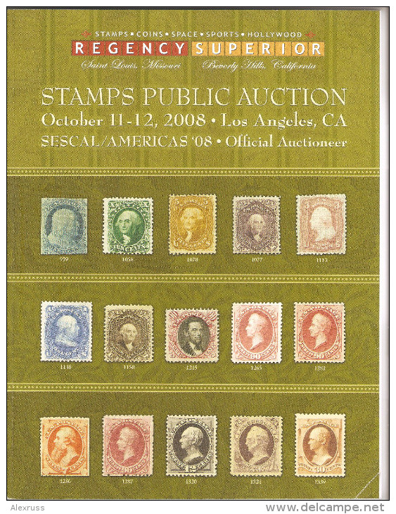 Regency Superior Stamps Auction Catalog 2008 ,VF - Cataloghi Di Case D'aste